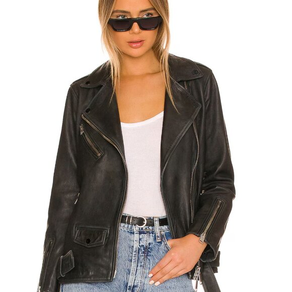 ALL SAINTS Billie Biker Jacket in Black